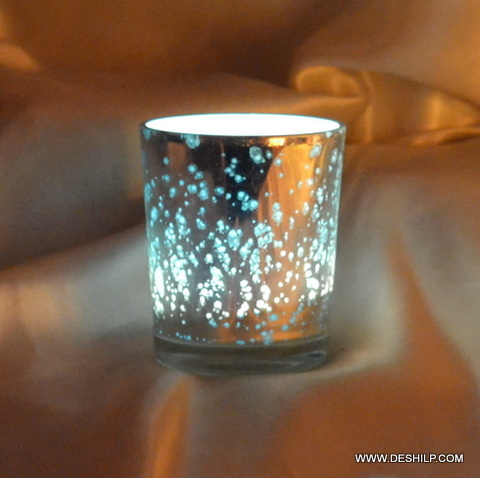 T LIGHT VOTIVE WITH SILVER FINISH