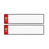 Number Plate - Blank Aluminium | Various Sizes, 10 Fonts, 12-14 Designs, Retro Reflective Sheet, Anti-corrosive Coating, Universal Fit