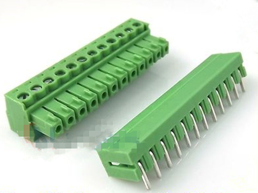 TERMINAL BLOCK GREEN PLUGGABLE