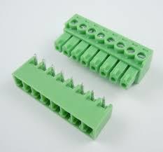 TERMINAL BLOCK GREEN PLUGGABLE