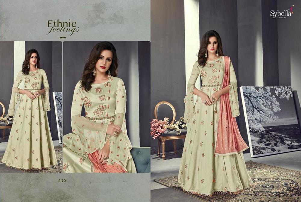 Designer Anarkali Silk Suits