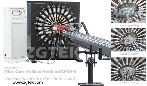 Round Filter Cage Welding Machine line DLN-24-6