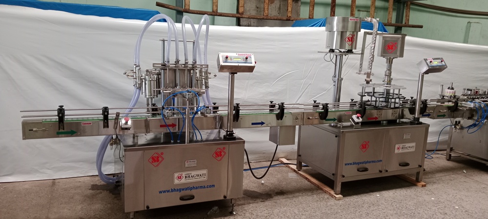 Automatic Four Head Filling Machine Capacity: 10 Ml To 1000 Ml