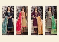 Mix Pure Silk Salwar Suit
