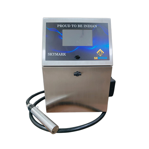 Inkjet Batch Coding Machine - Color: Blue White