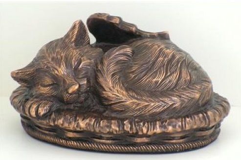 Sleeping Angel Cat Cremation Urn