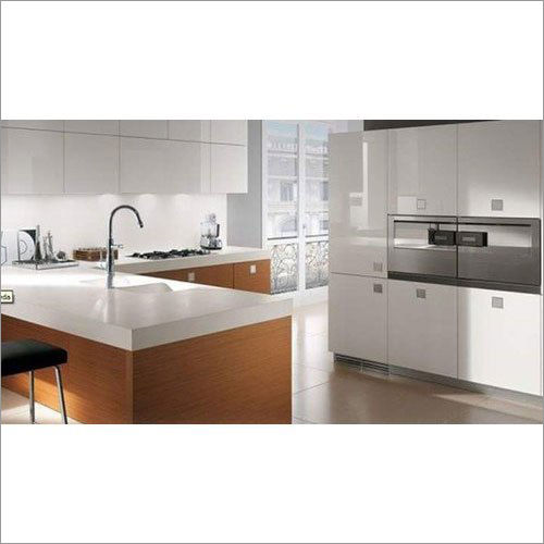 High Gloss PVC Modular Kitchen