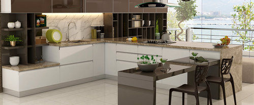 L Shaped Modular Kitchen Installation Services