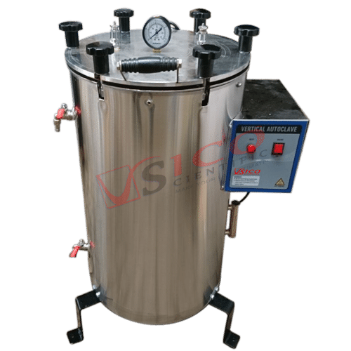 Vertical Double Walled Wing Nut Autoclave Chamber Size: 22 Liters	40 Liters	50 Liters	78 Liters	98 Liters	155 Liters