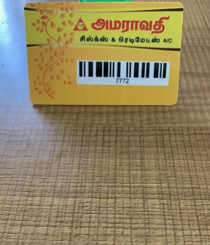 Plastic Barcode Cards - PVC / Plastic Material, 0.80mm Thickness | Glossy Finish, Flexible Hardness, Stylish Design, Double-Sided Printing, Exclusive Patterns