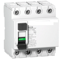 Residual Current Circuit Breaker - Pvc Material, 230 Rated Voltage, White Color, 50-60 Mhz Frequency | Protects Low Voltage Circuit Against Faults