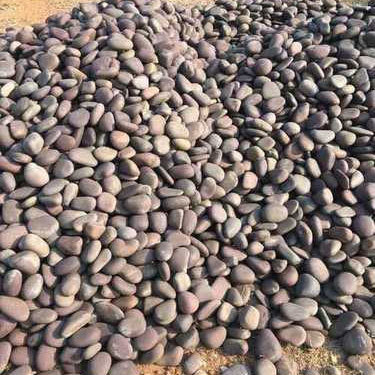 Brown river pebbles