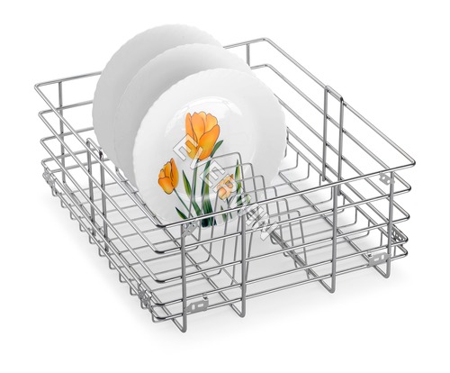 Thali Basket - Stainless Steel Design, Silver Color | Durable, Easy To Clean, Eco-friendly, Washable, No Assembly Required