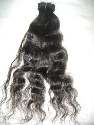 Natural Colour Black And Brown Body Wave Indian Human Hair