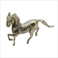 Brass Horse Statue - Polished Finish, Animal Theme | Ideal For Business Gift, Holiday Decoration & Gift, Home Decoration
