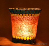 Crystal Small T Light Candle Holder - Material: Glass
