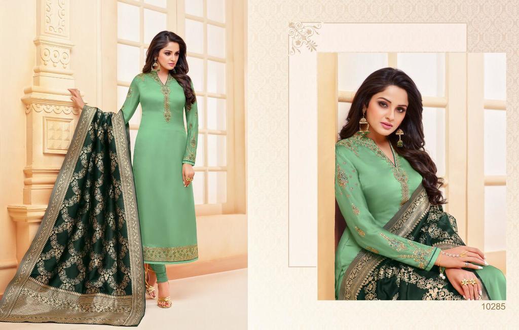 Fancy Satin Silk Salwar Suits