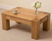 LIGHT BROWN WOODEN COFFEE TABLE
