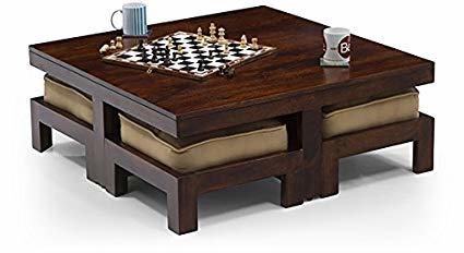 4 STOOLS COFFEE TABLE