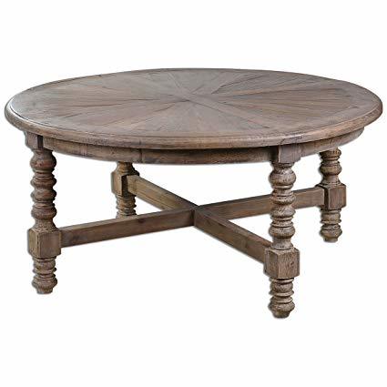 CROSS LEGS ROUND COFFEE TABLE