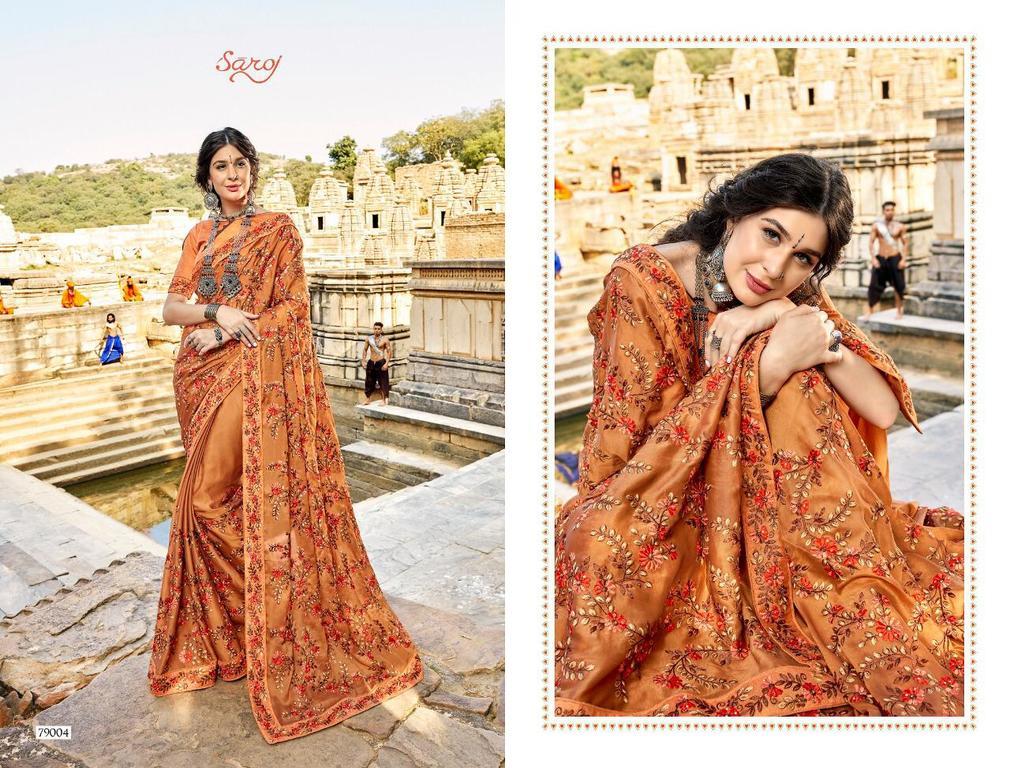 Embroidery Work Designer Sarees
