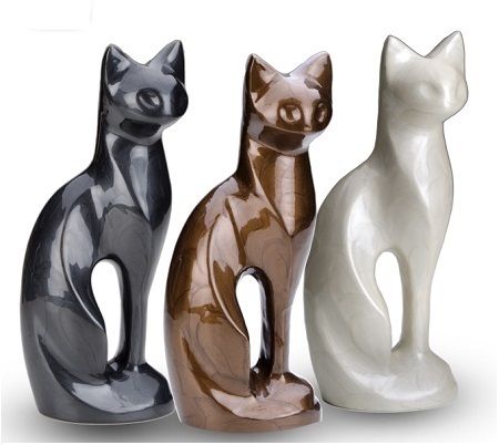 Sitting Cat Pet Urns