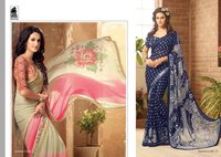 Fancy Georgette Digital Printed Sarees
