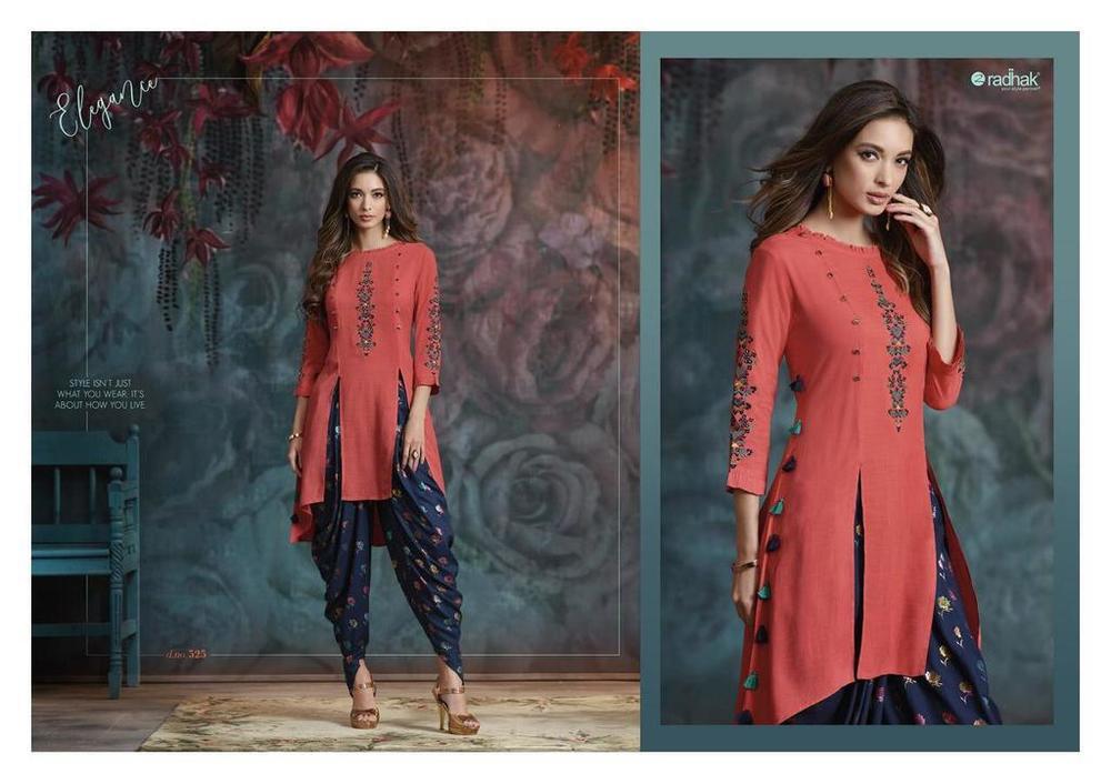 Latest Kurti With Dhoti