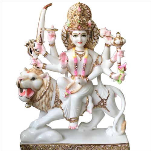 Shera wali Mata Marble statue