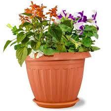 wooden flower pot