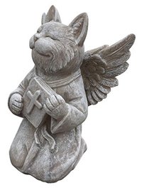 Praying Cat Angel Memorial Statue-Garden Marker