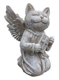 Praying Cat Angel Memorial Statue-Garden Marker