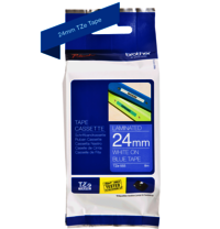 Brother Genuine White on Blue P-Touch Tape(TZe-555)