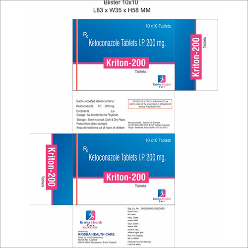 Ketoconazole Tablets I.P 200mg.