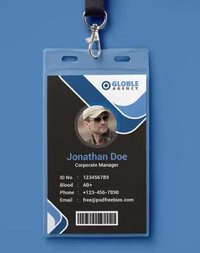 Pvc Corporate Id Card - Polyvinyl Chloride, 86x54 Mm , Multi Color Glossy Finish, Double Sided Printing, Water Resistant Quality