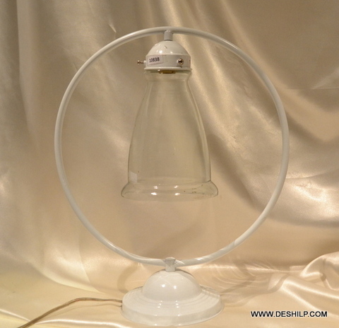 CLEAR GLASS STUDY TABLE LAMP