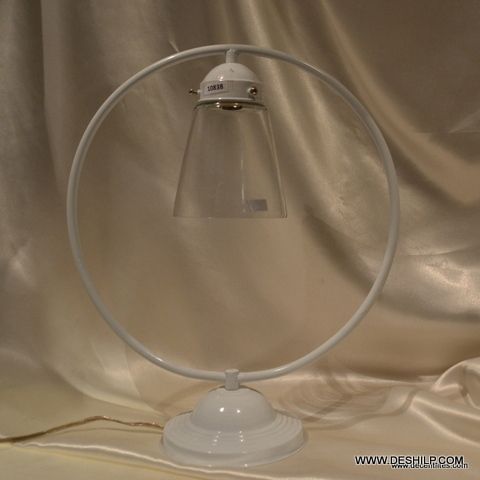 CLEAR GLASS TABLE LAMP