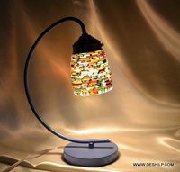 Multicolor Mosaic Handcrafted Glass Table Lamp