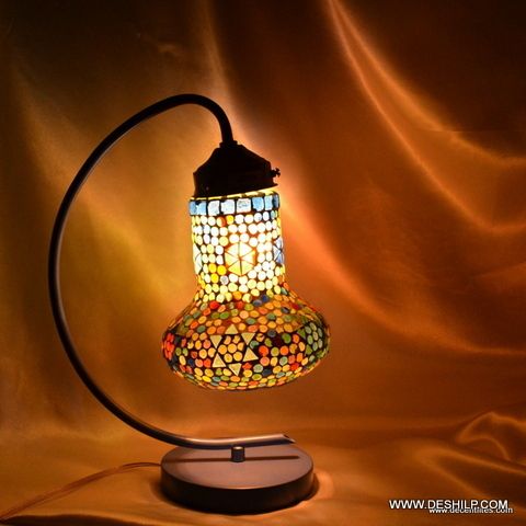 Multicolor Designer Glass Night Study Lamp