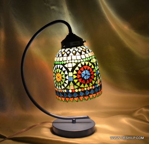 Multicolor Mosaic Night Study Lamp