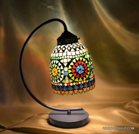 MOSAIC NIGHT STUDY LAMP