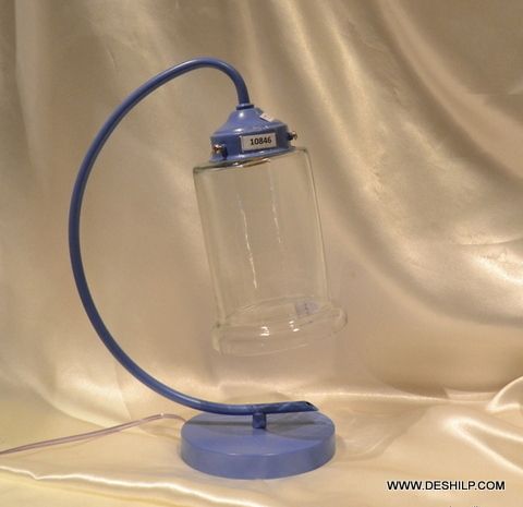 CLEAR GLASS TABLE LAMP