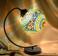 Beautiful Mosaic Beads Glass Table Lamp Lamp