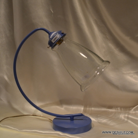 CLEAR GLASS STUDY TABLE LAMP