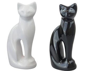 Cat Shaped Urn for Pet Cat Ashes Cremation Memorial