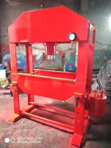 Manual Hydraulic Press Machine - 100 Ton Capacity, Height 95 Inches, Width 310 mm | Steel Body, Hydraulic Force, 220-380 Volt, 50 kg Weight