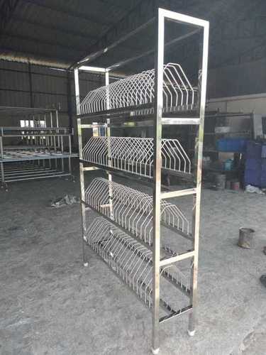 Stainless steel plate rack