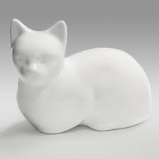 Zoophilous Cat Cremation Urn in White