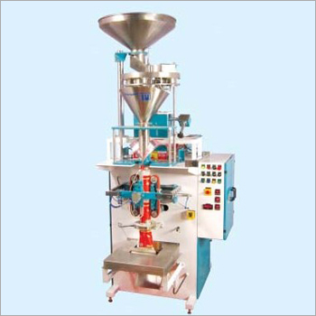 VFFS with Cup Filler - Stainless Steel, 1200 x 800 x 1500 mm | 3.5 kW Power, 100-150 Pouches per Minute Filling Range of 50-500 gm