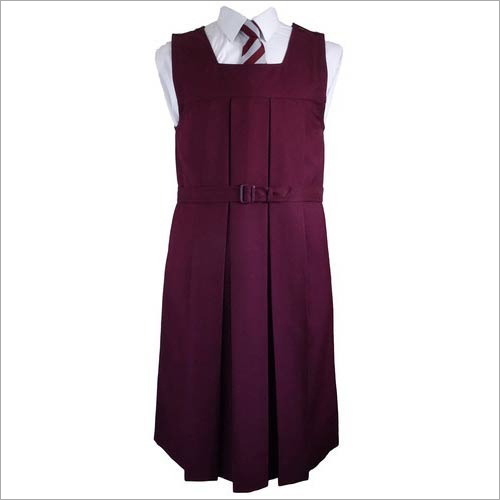 Girls School Uniform - Cotton Fabric, Various Sizes, Long Sleeve, Standard Collar | Features: Cool Dry, Quick Dry, Easy to Wash, Cloth Decoration